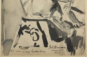 RAVENNA JUTI (1897 - 1972) : Senza titolo.  - Asta Asta 380 | ARTE MODERNA E CONTEMPORANEA Virtuale - Associazione Nazionale - Case d'Asta italiane