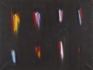 FINZI ENNIO (n. 1931) - I versi del colore in nero.