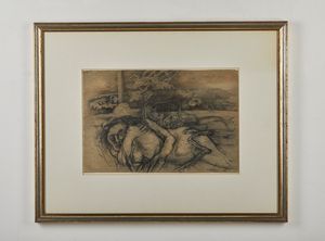 STAGNOLI  ANTONIO (1922 - 2015) : Donna che dorme.  - Asta Asta 380 | ARTE MODERNA E CONTEMPORANEA Virtuale - Associazione Nazionale - Case d'Asta italiane