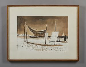 BRAMBATI LUIGI  (1925 - 1983) : Senza titolo.  - Asta Asta 380 | ARTE MODERNA E CONTEMPORANEA Virtuale - Associazione Nazionale - Case d'Asta italiane