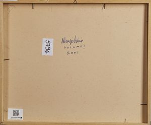 SAVINI MAURIZO  (n. 1962) : Volume I.  - Asta Asta 380 | ARTE MODERNA E CONTEMPORANEA Virtuale - Associazione Nazionale - Case d'Asta italiane