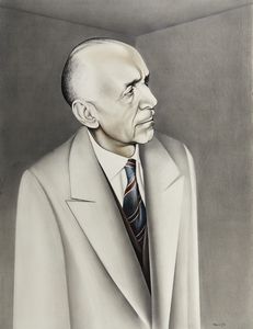 PORZANO GIACOMO (1925 - 2006) - Ritratto di Marziano Bernardi.