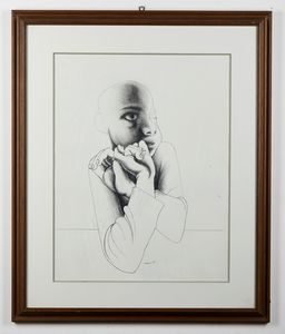 PORZANO GIACOMO (1925 - 2006) : Bimbo.  - Asta Asta 380 | ARTE MODERNA E CONTEMPORANEA Virtuale - Associazione Nazionale - Case d'Asta italiane