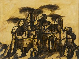 MODOTTO ANGILOTTO ERMAGORA (1900 - 1968) : Senza titolo.  - Asta Asta 380 | ARTE MODERNA E CONTEMPORANEA Virtuale - Associazione Nazionale - Case d'Asta italiane