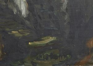 MODOTTO ANGILOTTO ERMAGORA (1900 - 1968) : Paesaggio.  - Asta Asta 380 | ARTE MODERNA E CONTEMPORANEA Virtuale - Associazione Nazionale - Case d'Asta italiane