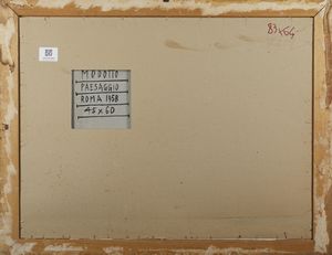 MODOTTO ANGILOTTO ERMAGORA (1900 - 1968) : Paesaggio, Roma 1958.  - Asta Asta 380 | ARTE MODERNA E CONTEMPORANEA Virtuale - Associazione Nazionale - Case d'Asta italiane