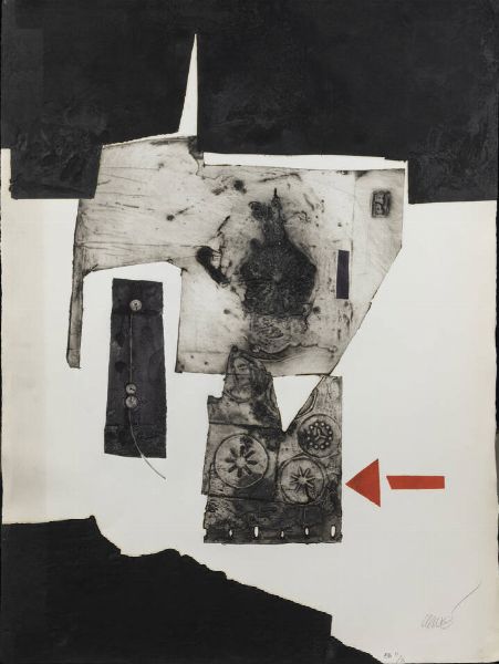 ANTONI CLAVE' Barcellona 1913 - 2005 Saint-Tropez : Senza titolo  - Asta Grafica - Associazione Nazionale - Case d'Asta italiane