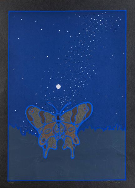 FRANCESCO CASORATI Torino 1934 - 2013 : Farfalla  - Asta Grafica - Associazione Nazionale - Case d'Asta italiane