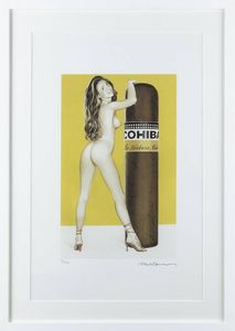 MEL RAMOS Sacramento (USA) 1935 - 55x36 foglio  38x23 5 litografia  es. 301/500 Opera firmata in basso a destra (in lastra) e numerata in basso  [..]