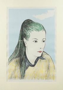 FRANCESCO MENZIO Tempio Pausania (SS) 1899 - 1979 Torino - Ritratto di fanciulla