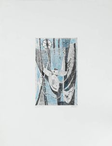 ENRICO PAULUCCI Genova 1901 - 1999 Torino - Barche reti primi anni '60