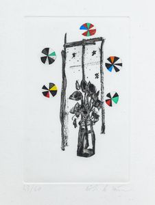 NICOLA DE MARIA Foglianise (BN) 1954 - Fiori e stelle 2005