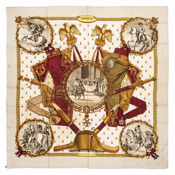 Hermès : Foulard Napol�on  - Asta Luxury Fashion - Associazione Nazionale - Case d'Asta italiane