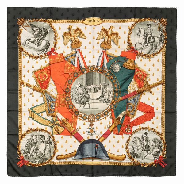 Hermès : Foulard Napol�on  - Asta Luxury Fashion - Associazione Nazionale - Case d'Asta italiane