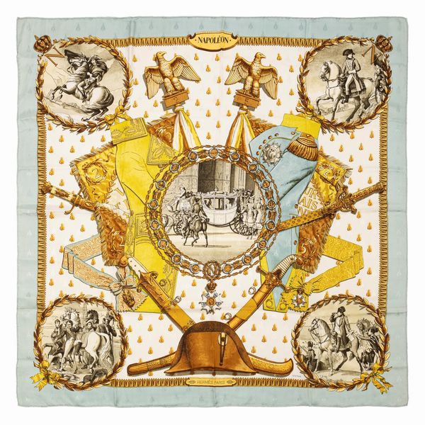 Hermès : Foulard Napol�on  - Asta Luxury Fashion - Associazione Nazionale - Case d'Asta italiane