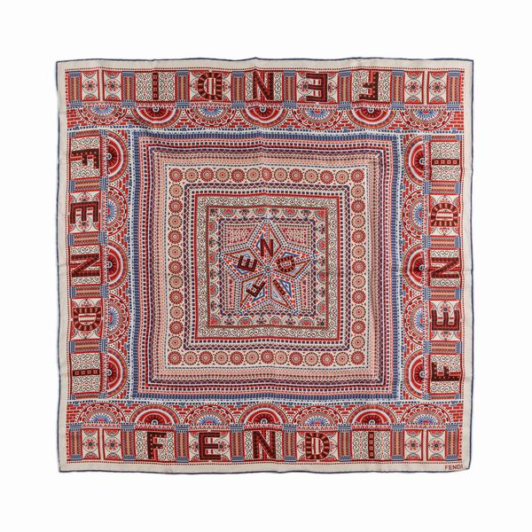 Fendi : Foulard Fendi in seta  - Asta Luxury Fashion - Associazione Nazionale - Case d'Asta italiane