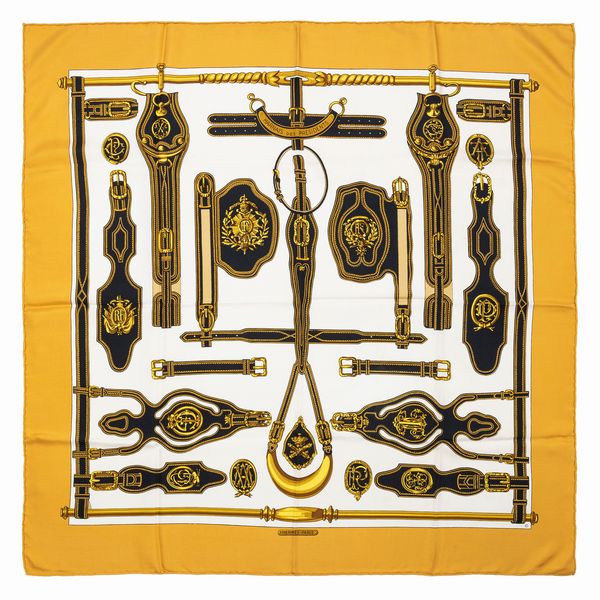 Hermès : Foulard Harnais des Pr�sidents  - Asta Luxury Fashion - Associazione Nazionale - Case d'Asta italiane