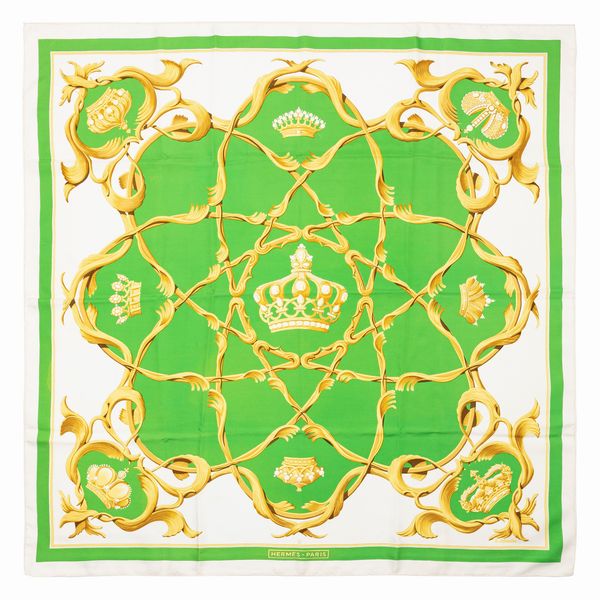 Hermès : Foulard Crown  - Asta Luxury Fashion - Associazione Nazionale - Case d'Asta italiane