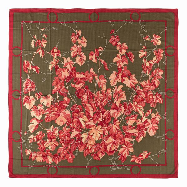Hermès : Grand foulard Pampres  - Asta Luxury Fashion - Associazione Nazionale - Case d'Asta italiane