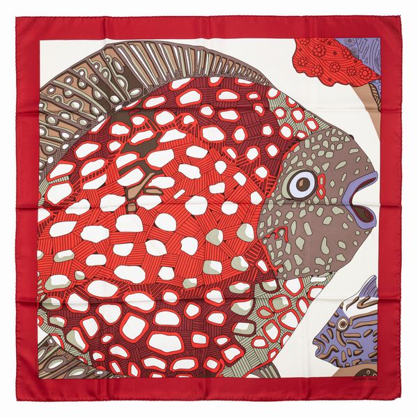 Hermès : Foulard Grands Fonds  - Asta Luxury Fashion - Associazione Nazionale - Case d'Asta italiane