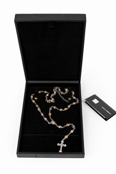 Dolce & Gabbana : Collana a catena rosario  - Asta Luxury Fashion - Associazione Nazionale - Case d'Asta italiane
