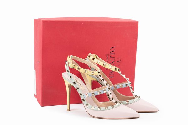Valentino : Rockstud tricolore  - Asta Luxury Fashion - Associazione Nazionale - Case d'Asta italiane
