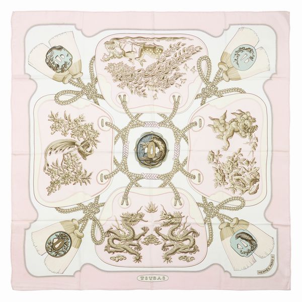 Hermès : Foulard Tsubas  - Asta Luxury Fashion - Associazione Nazionale - Case d'Asta italiane