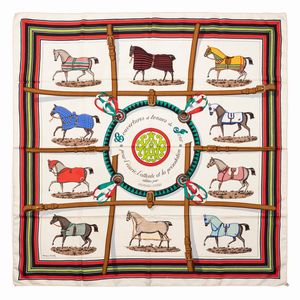 Hermès - Foulard Couvertures et tenues de jour