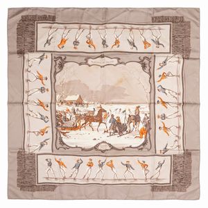 Hermès - Foulard Les plaisirs du froid