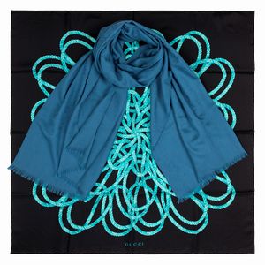 GUCCI - Lotto composto da un foulard e da una sciarpa