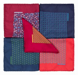 Hermès - Lotto di cinque foulard pochette