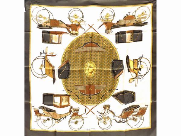Foulard Carr�, Herm�s  - Asta Abiti e accessori vintage  - Associazione Nazionale - Case d'Asta italiane