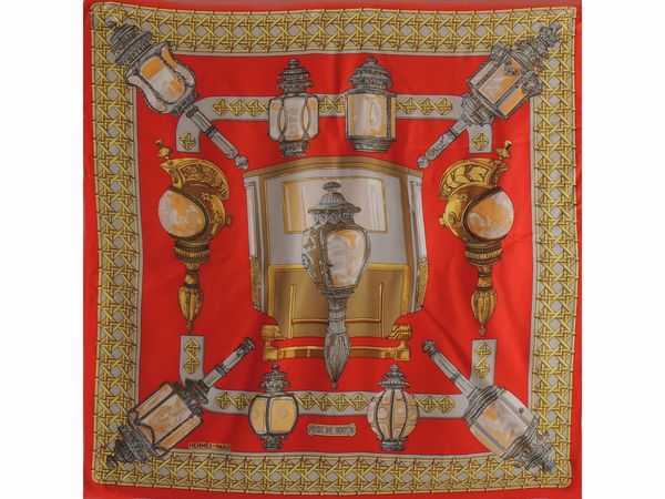 Foulard Carr� Feux de Route, Herm�s  - Asta Abiti e accessori vintage  - Associazione Nazionale - Case d'Asta italiane