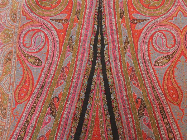 Antico scialle Kashmir in lana  - Asta Abiti e accessori vintage  - Associazione Nazionale - Case d'Asta italiane