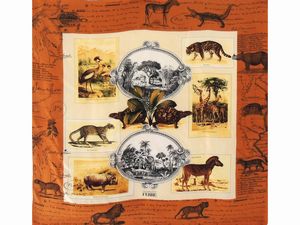 Due foulard, Ferr� e Nina Ricci  - Asta Abiti e accessori vintage  - Associazione Nazionale - Case d'Asta italiane