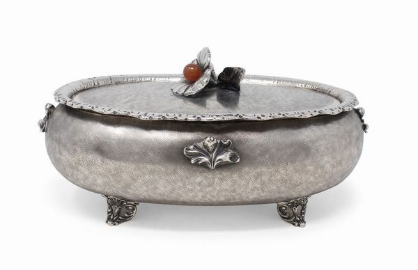 Scatola in argento con coperchio  - Asta L'Arte della Tavola - Associazione Nazionale - Case d'Asta italiane