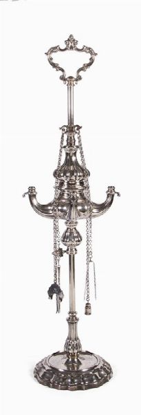 Lucerna in argento  - Asta L'Arte della Tavola - Associazione Nazionale - Case d'Asta italiane