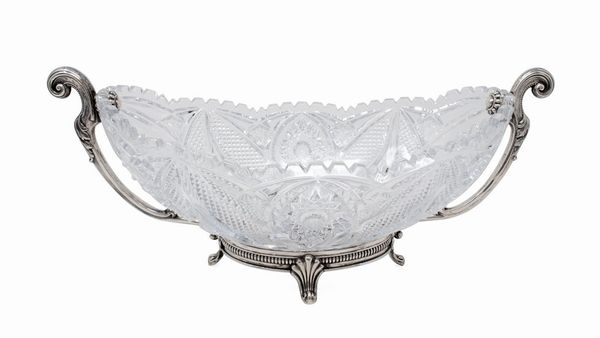 Centrotavola in cristallo e argento  - Asta L'Arte della Tavola - Associazione Nazionale - Case d'Asta italiane