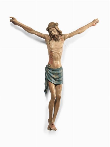 Cristo in croce coronato di spine  - Asta Importanti Sculture e Dipinti Antichi - Associazione Nazionale - Case d'Asta italiane