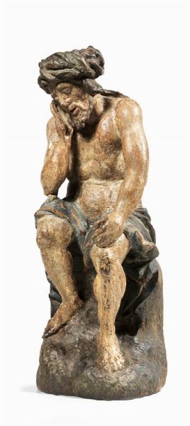 Cristo coronato di spine  - Asta Importanti Sculture e Dipinti Antichi - Associazione Nazionale - Case d'Asta italiane