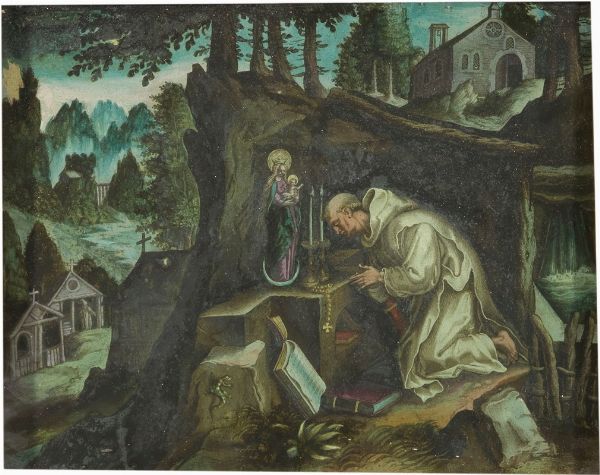 Santo in preghiera  - Asta Importanti Sculture e Dipinti Antichi - Associazione Nazionale - Case d'Asta italiane