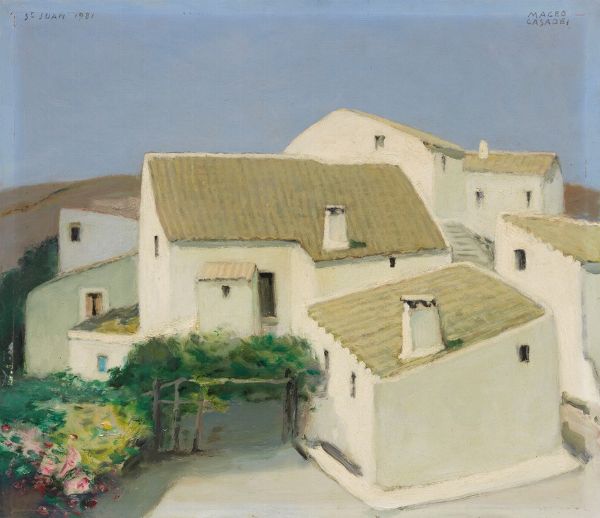 Le case bianche di St. Juan  - Asta Dipinti e Sculture del XIX e XX secolo - Associazione Nazionale - Case d'Asta italiane