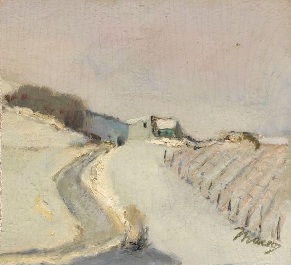 Inverno a Sadurano  - Asta Dipinti e Sculture del XIX e XX secolo - Associazione Nazionale - Case d'Asta italiane