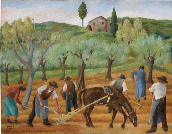 Scena di campagna  - Asta Dipinti e Sculture del XIX e XX secolo - Associazione Nazionale - Case d'Asta italiane