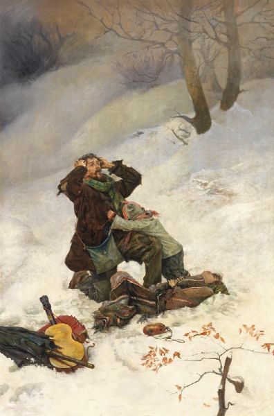 La famiglia del saltimbanco  - Asta Dipinti e Sculture del XIX e XX secolo - Associazione Nazionale - Case d'Asta italiane