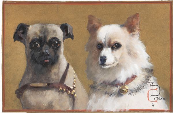 Due cani  - Asta Dipinti e Sculture del XIX e XX secolo - Associazione Nazionale - Case d'Asta italiane
