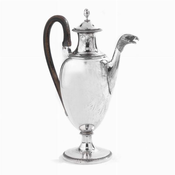 CAFFETTIERA, MILANO, 1820 CIRCA, ARGENTIERE GIOVAN BATTISTA BACCHI  - Asta Argenti italiani ed europei - Associazione Nazionale - Case d'Asta italiane