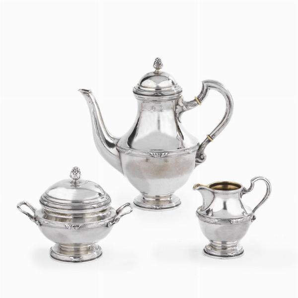 PICCOLO SERVIZIO DA T, BERLINO, FINE SECOLO XIX, ARGENTIERE GEBRUDER FRIEDLNDE  - Asta Argenti italiani ed europei - Associazione Nazionale - Case d'Asta italiane