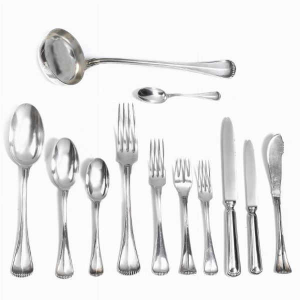 SERVITO DI POSATE, SECOLO XX  - Asta Argenti italiani ed europei - Associazione Nazionale - Case d'Asta italiane