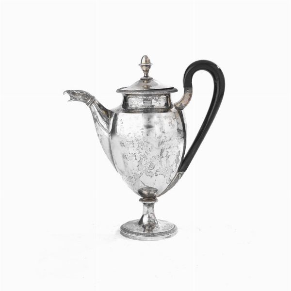 CAFFETTIERA, MILANO, 1830 CIRCA, ARGENTIERE GIOV. BATTISTA SCORZINO  - Asta Argenti italiani ed europei - Associazione Nazionale - Case d'Asta italiane